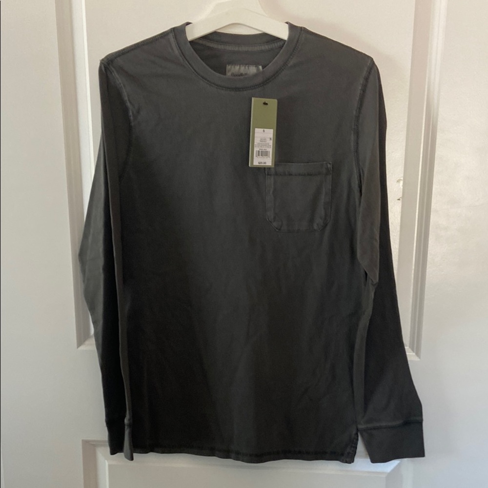 NWT Goodfellow & Co Gray Long Sleeve Tee Casual Cotton